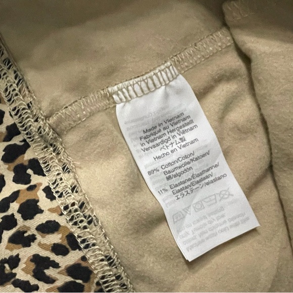 J.Crew Women’s Small Leopard Print Stretch Leggings Tan Black Animal Print - Picture 10 of 10